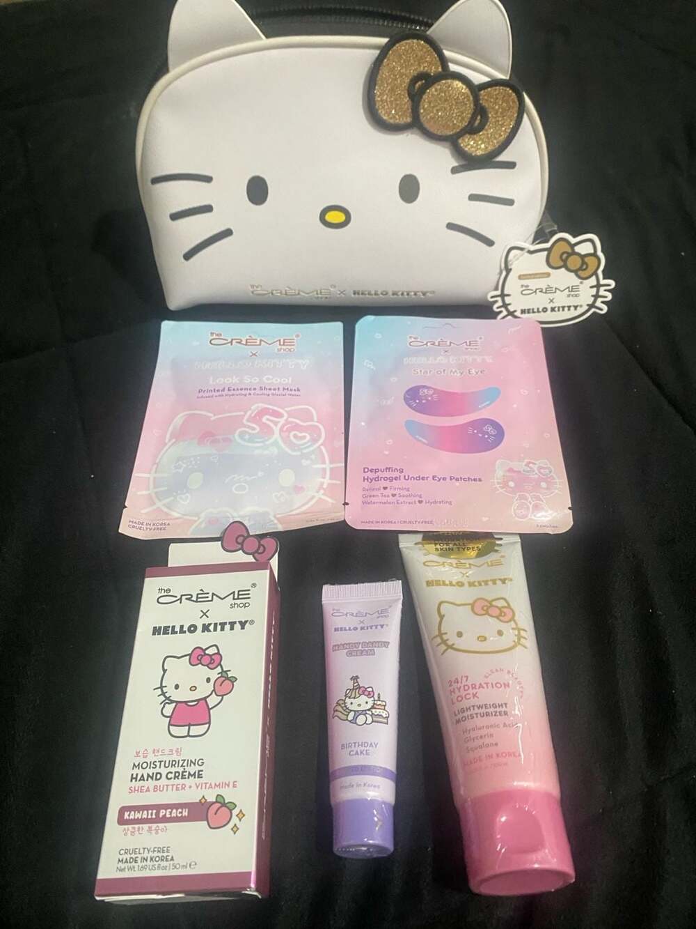The Crème Shop x Hello Kitty Gold‎ Mystery Bundle Skincare Set